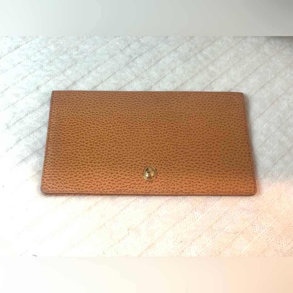 Christian Dior Long Bifold Leather Wallet Camel